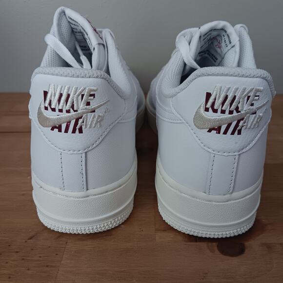 Nike Air Force 1 '07 Premium History Of Logos White Sail Womens 10 Mens 8.5 NWB - Picture 9 of 15